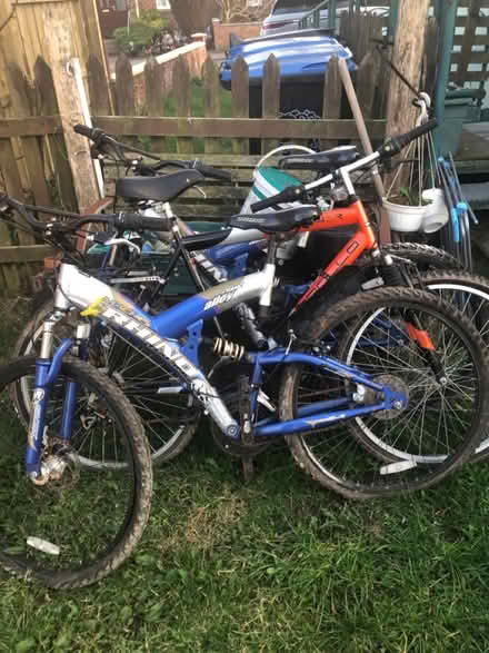 Photo of free 3 mountain Bikes (Durham DH1) #1