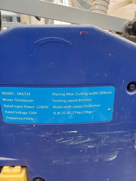 Photo of free Planer / thicknesser (Yaxley) #2
