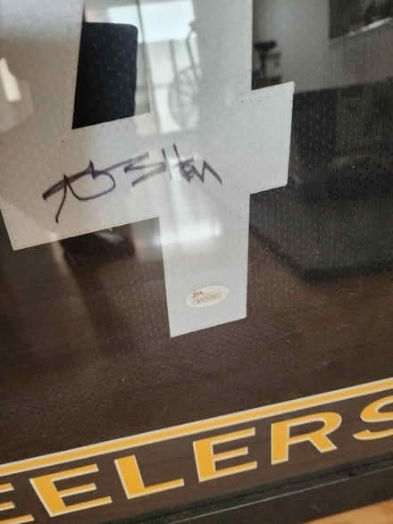 Photo of free Antonio Brown signed framed jersey (Flushing) #4