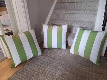 Photo of free patio cushions, metal medalliaons (Kanata) #3