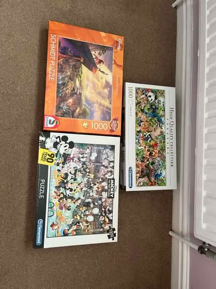 Photo of free Three 1000 piece jigsaw puzzles (Nr. Sidmouth) #1