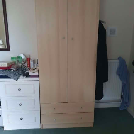 Photo of free Light Oak Effect Wardrobe & Matching Chest of Drawers (TN29) #2