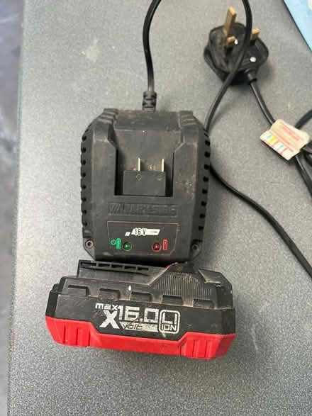 Photo of free Parkside battery and charger (Barnard's Green WR14) #1