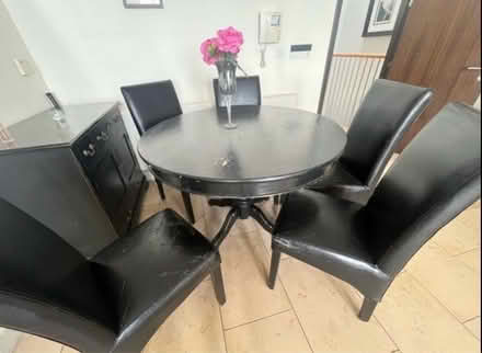 Photo of free dining table and 5 chairs (Sandyford Dublin18) #1