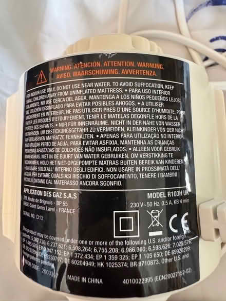 Photo of free Airbed pump (Bear Flat BA2) #2