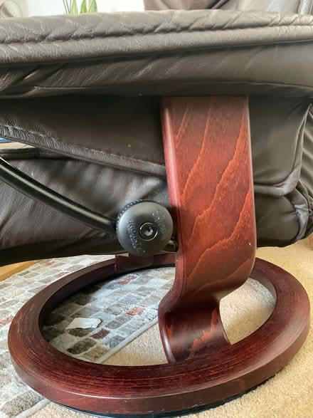 Photo of free Leather recliner n footstool (Hove BN3) #2