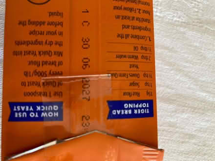 Photo of free Doves Farm quick yeast (Northway OX3) #2