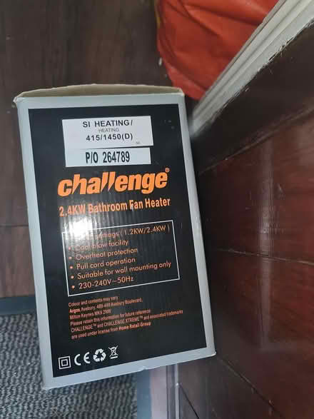 Photo of free Bathroom fan heater (Dalston E8) #2