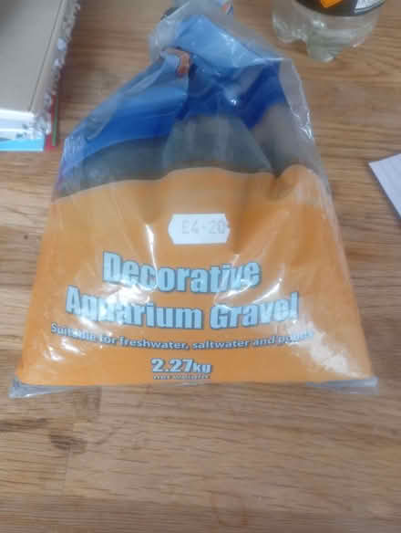 Photo of free almost full bag aquarium grVWL (Haywards Heath RH16) #1