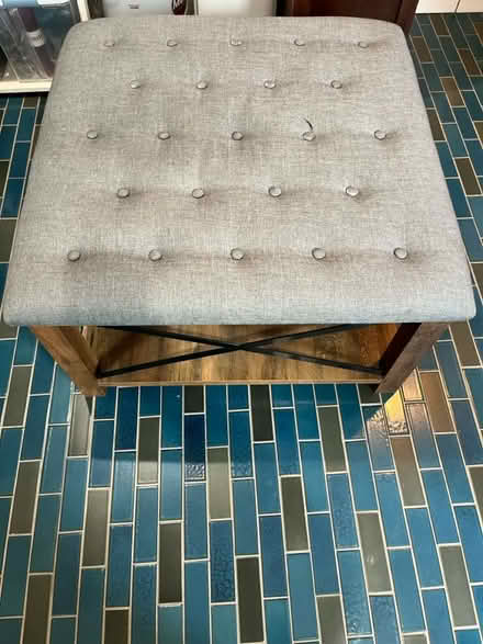 Photo of free Ottoman with shelf (Vallejo) #3