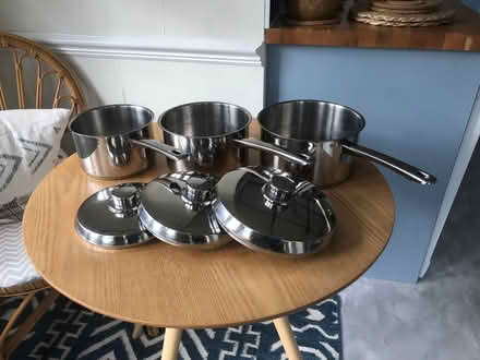 Photo of free Set of 3 Kitchen Devil Saucepans (Braintree CM7) #1