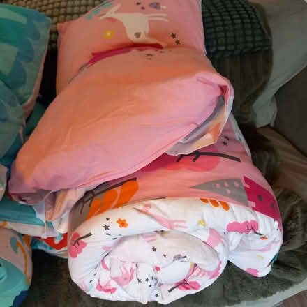 Photo of free Duvet, cover, pillow + case, sheet and protector (Henwick RG18) #1