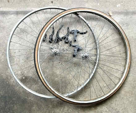 Photo of free Bicycle wheels and brake components (Maida Vale W9) #2