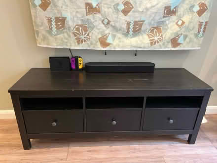 Photo of free Black wooden sideboard (E32ut) #3