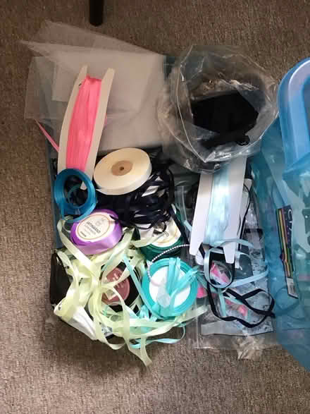 Photo of free new fabric. ribbons. lace (wallsend ne28) #1