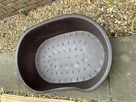 Photo of free Large plastic dog bed (Binfield Heath RG9) #2