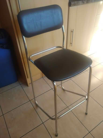 Photo of free Brown bar stool (Brinscall PR6) #2