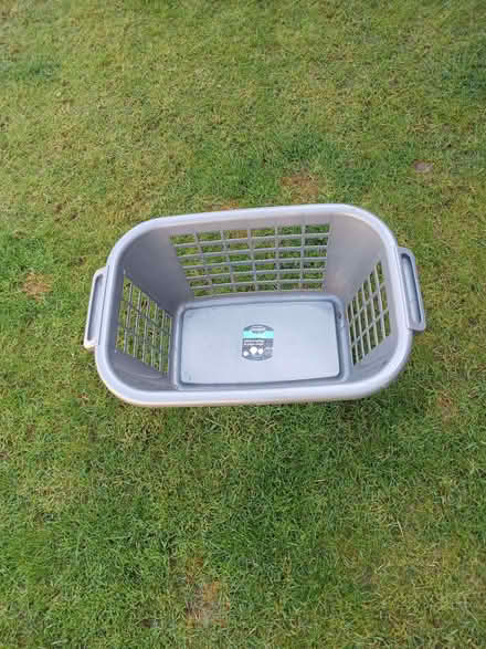 Photo of free Addis Laundry Basket and new carpet offcut 11ft ×4 ft (Woodchurch CH49) #1