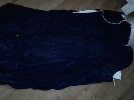 Photo of free Pair of dark blue velvet curtains (Odd Down) #1