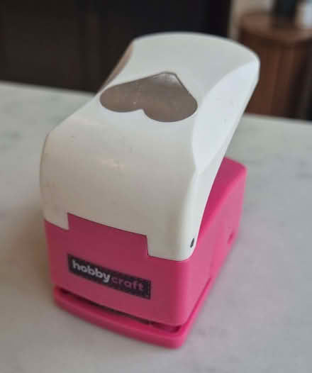 Photo of free Hobbycraft heart-shaped hole punch, for making confetti (North Watford WD24) #1