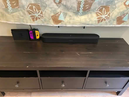 Photo of free Black wooden sideboard (E32ut) #4