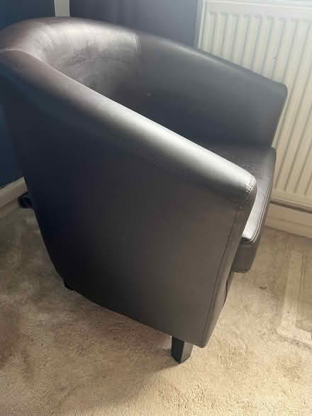 Photo of free Brown bucket chair (CH6 5QD) #3