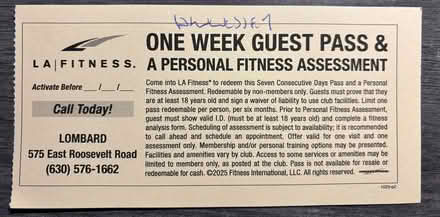 Photo of free LA Fitness Guest Pass (Lombard Commons Park) #1