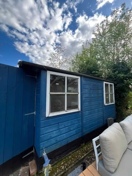 Photo of free Garden Shed (Blue 3m x 2.1m) - needs TLC - Bayford (Bayfordbury SG13) #3