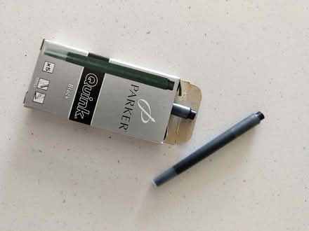 Photo of free Cartridges for a Parker fountain pen (Pant y dwr LD6) #2