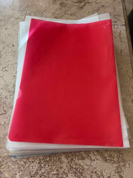 Photo of free A4 plastic sleeves (Sheddingdean RH15) #1