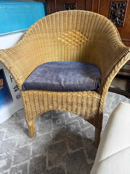 Photo of free Two wicker chairs (St Ann's Wells Gardens area BN3) #1