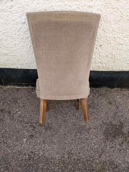 Photo of free Low button back upholstered wooden chair (Wheathampstead AL4) #2