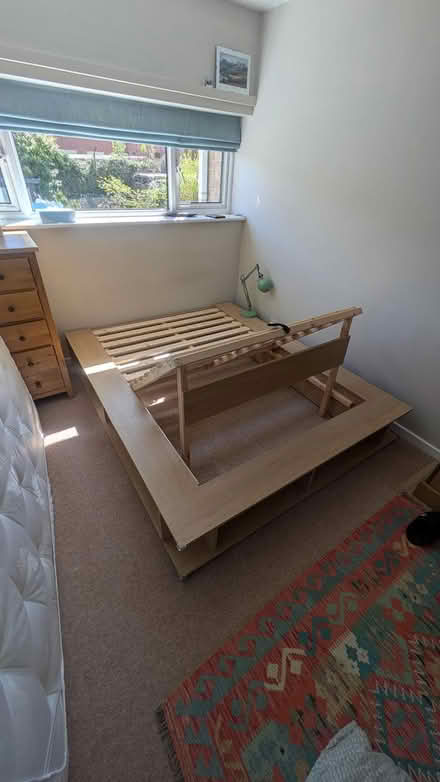 Photo of free Double Wooden Bed (OX4) #3