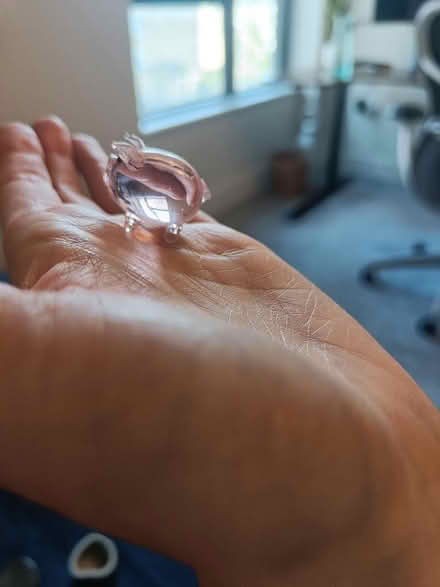 Photo of free Tiny pink glass pig (Hove BN3) #2