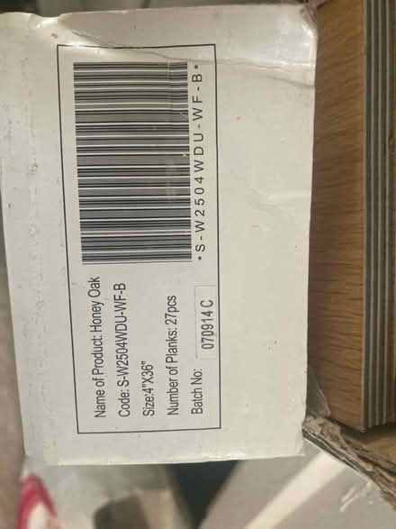 Photo of free Box of vinyl wood laminate (CV6 - Courthouse Green) #2