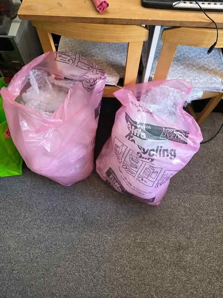 Photo of free 2 Full bags of bubble wrap (Greeba Court TN38) #1