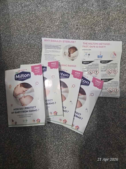 Photo of free Milton sterilising tablets (LE19 Enderby) #1