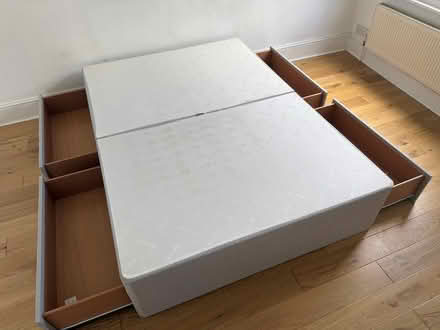 Photo of free Double Bed Divan Base + 4 Drawers (Chiswick W4) #1