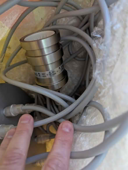 Photo of free Pendant light fitting slvr 9 bulbs (Teddington TW11) #2