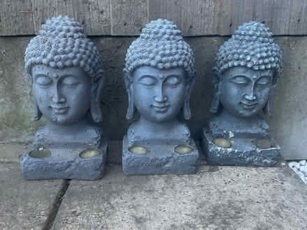 Photo of free 3x Solar Buddha Heads (not working) (ME5) #1