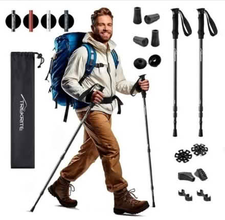 Photo of Hiking poles (Kirk Hallam DE7) #1