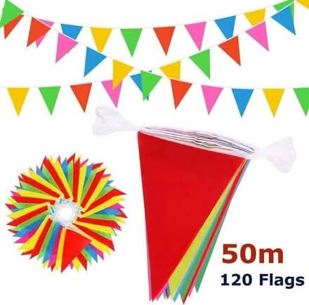 Photo of brightly coloured bunting (Roche PL26) #1