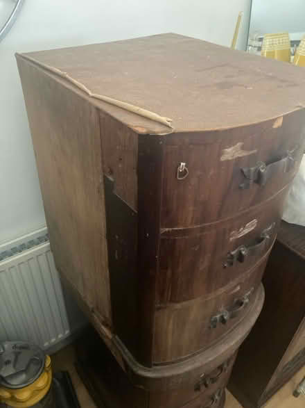 Photo of free Pair of desk cabinets (need tlc) (CV6 - Courthouse Green) #2