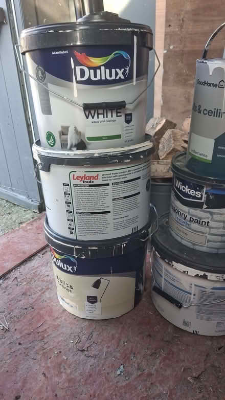 Photo of free 6 large pots of part used paint (Bloomfield BA2) #1