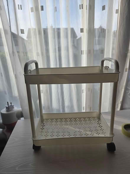 Photo of free 2-tier rolling storage cart (Dublin 16) #1