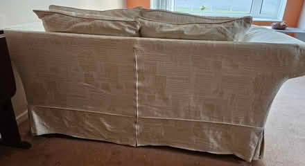 Photo of free White, two-seater sofa (Rodley, Leeds LS13) #3