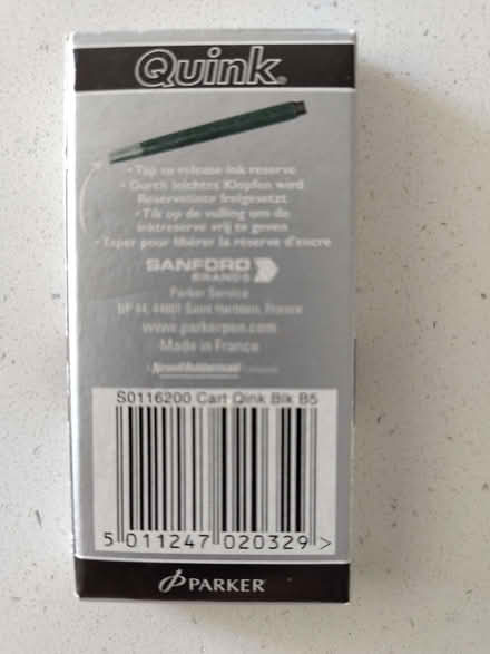 Photo of free Cartridges for a Parker fountain pen (Pant y dwr LD6) #3