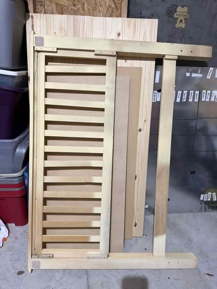 Photo of free Wooden headboard (double) (Camden parc) #2