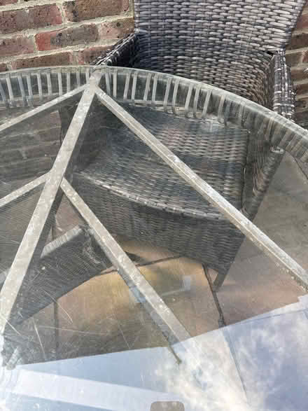 Photo of free Rattan table and 4 chairs (Lewes, BN7) #2