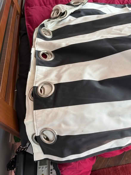 Photo of free 4 x Quality striped curtains (Bedford, Goldington Road) #2